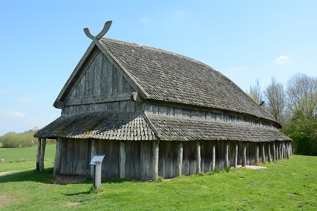 Denmark, Viking Castle Trelleborg, Typical Viking House