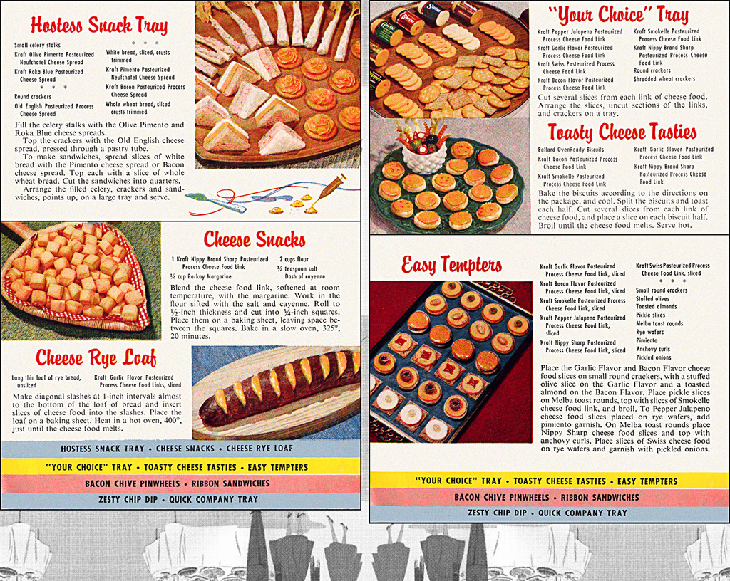 Kraft Snacks 'N Appetizers (3), 1957