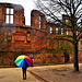 Heidelberg Castle on a rainy day