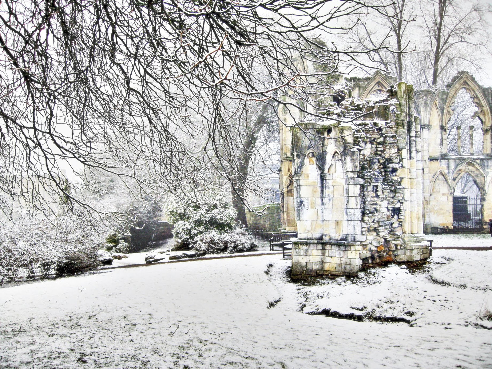 St. Mary's Abbey Ruin - In Winter