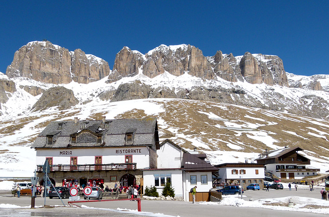 Pause in den Dolomiten