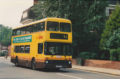 London Buslines 38 (H138 FLX) in Wembley – 25 Jun 1992 (166-01)