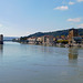 View of the Rhone River and Sainte-Colombe, October 2022
