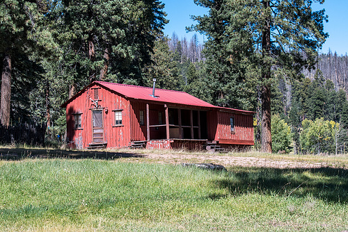 A shack in Valles caldera