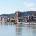 View of the Rhone River and Sainte-Colombe, October 2022