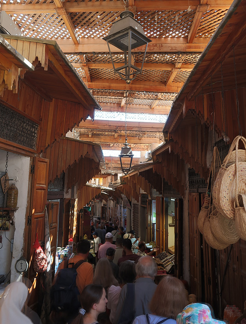 Restored, covered part of the Medina