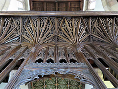 strelley church, notts; late c15 rood screen