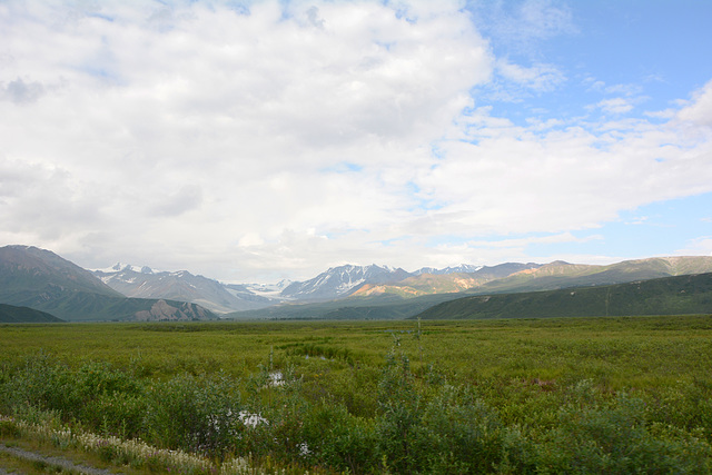 Gakona Lowland and Alaska Range in the distance