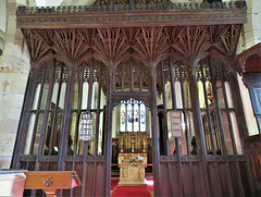 strelley church, notts; late c15 rood screen