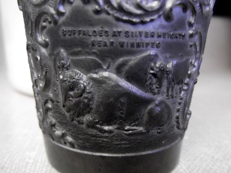 Souvenir Cup: Buffaloes at Silver Heights Near Winnipeg