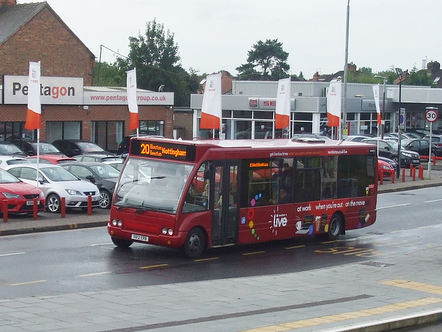 DSCF5314 Trent Barton (trentbarton) X612 ERB in Chilwell - 25 Sep 2016