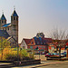 Bad Gandersheim, die Stiftskirche von Norden gesehen