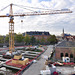 Building work for a new underground parking on the Garenmarkt