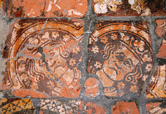 Detail of floor tiles, Chancel of East Bridgford Church, Nottinghamshire