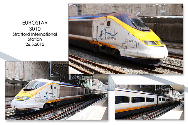 Eurostar 3010  - Stratford International - London - 26.5.2015