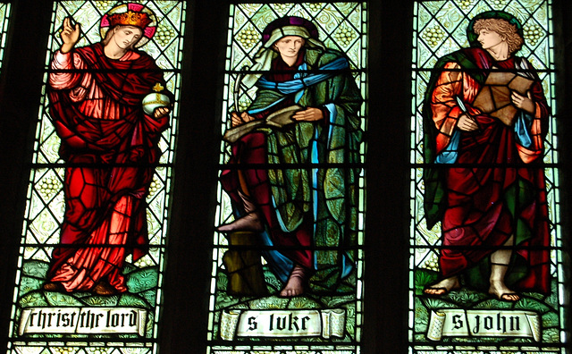 Glass by Burne Jones, Morris and Co, Leek Staffordshire