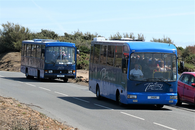 Tantivy Blue 61 (J 14616) and 16 (J 24573) at Corbière - 6 Aug 2019 (P1030734)