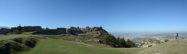 Albania, Vlorë, Ruins of the Castle of Kaninë