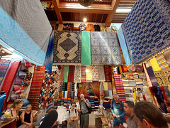 Weaving cloth from wool, agave silk and cotton