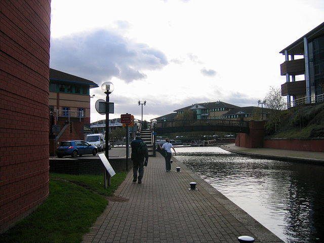 Dudley No.1 Canal at Merry Hill; site of the former Round Oak Steel Works.