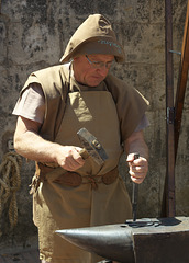 Blacksmith at San Gimignano Medieval Fair