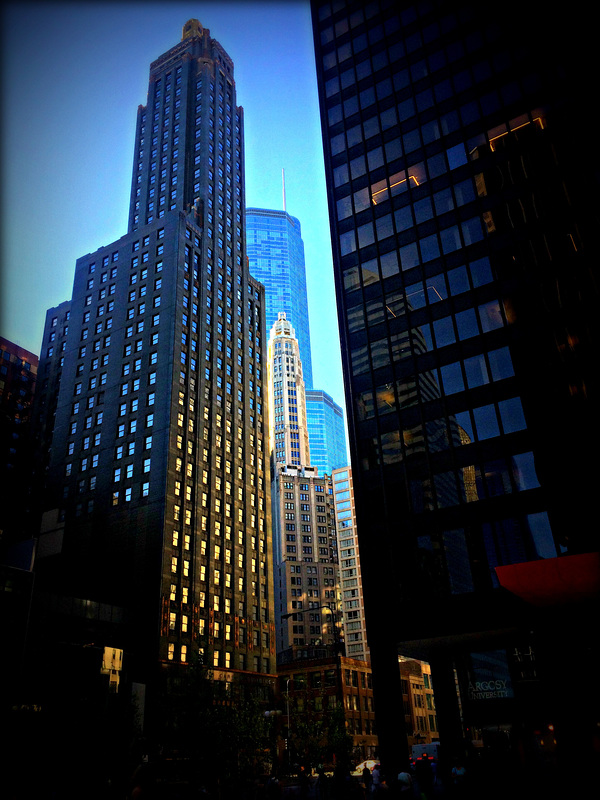 Golden Hour Reflections - City of Chicago