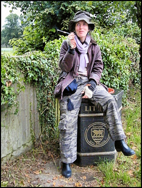 smoker in the bin