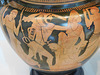Detail of a Terracotta Column Krater Attributed to the Agrigento Painter in the Metropolitan Museum, August 2019