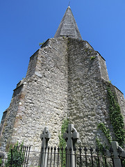 woodchurch church, kent (1)massive buttresses added to the tower beneath the c13 spire