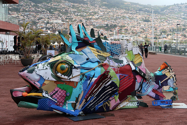 Big fish sculpture