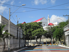 View to the Column of Christ Redemptor and Museum of Ceará Culture.