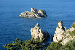 Greece, Kerkyra (Corfu), Cliffs of the Western Ionian Coast