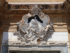 Ornate device over the big front door