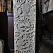 st peter's church, northampton, northants (48)c12 tomb slab with beastie  inhabited scrolls and a green man