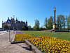 Schwerin, Siegessäule und Schloss