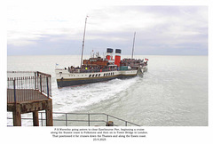 PS Waverley at Eastbourne 23 9 2025 going astern to clear the pier PS Waverley at Eastbourne 23 9 2025 going astern to clear the pier