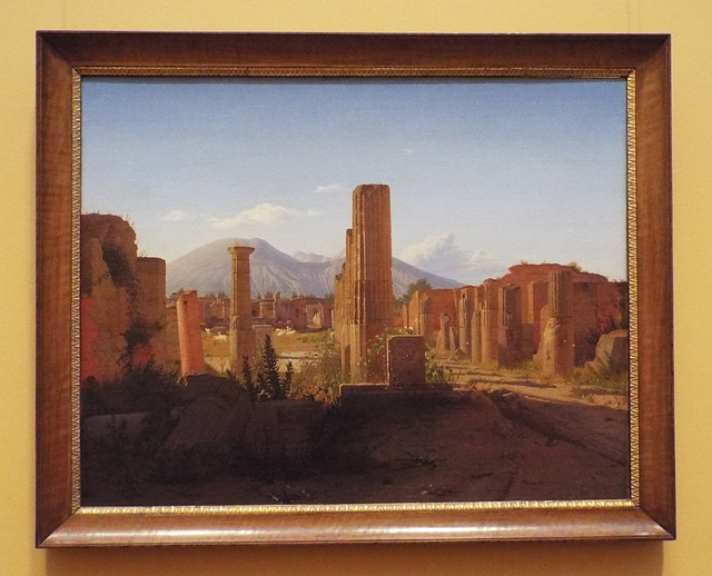 The Forum of Pompeii with Vesuvius in the Distance by Kobke in the Getty Center, June 2016