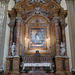 Ornate marble side altar
