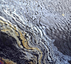 Oil on water and reflections