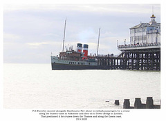 PS Waverley at Eastbourne 23 9 2025 moored alongside the pier PS Waverley at Eastbourne 23 9 2025 moored alongside the pier