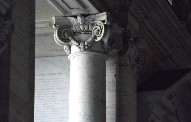 Corinthian capital, portico of St. Peter's Basilica