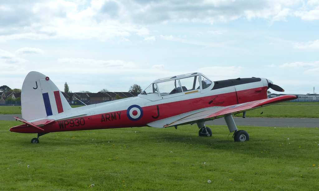 Chipmunk WP930 at Solent Airport - 15 April 2017