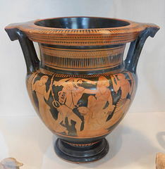 Terracotta Column Krater Attributed to the Agrigento Painter in the Metropolitan Museum, August 2019