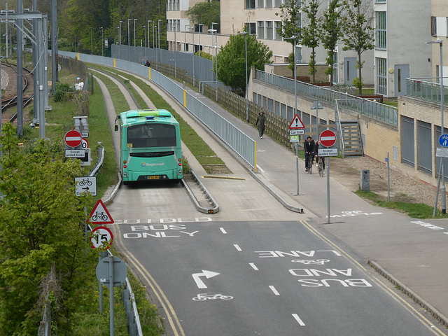 HFF: Stagecoach East 21306 (BF65 WKV) on the Cambridgeshire Guided Busway - 22 Apr 2024 (P1180018)