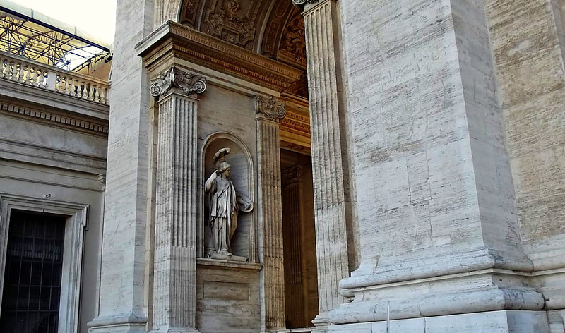 At the entrance of St. Peter's