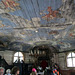Interior of wooden lutheran church.