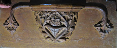 woodchurch church, kent (49)there are two misericords here but I doubt their given date; they look modern to me