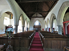 woodchurch church, kent (48)c13 nave looking west