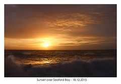 Sunset over Seaford Bay - 18.12.2015