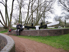 Dimmingsdale Lock on the Staffs and Worcs Canal